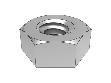 ASME B18.2.2.1-1 zeskantmoer (enkelzijdige afschuining)