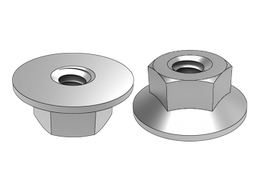 ASME B18.2.2.12 Zeskant grote flensmoer