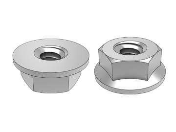 ASME B18.2.2.12 Zeskantflensmoer