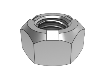 GB6185.2-B2 type volledig metalen zeshoekige borgmoer met fijne spoed (driepuntsdruk)