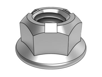 GB6187.1-B All-gold gebogen hexagonale flensborgmoer (driepuntsdruk)